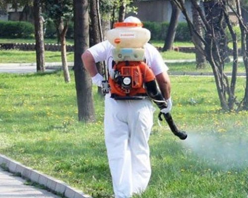 Дезакаризация на зелените площи в Благоевград