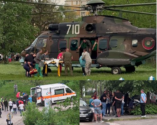 Простреляха дете в главата, военен хеликоптер го вдигна за София!