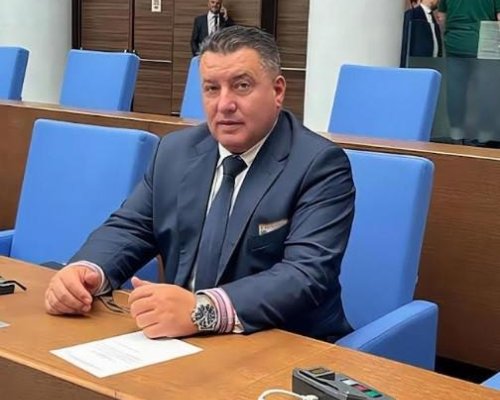 Георги Георгиев от  ПП ГЕРБ-Сандански с поздравителен адрес за Цветница