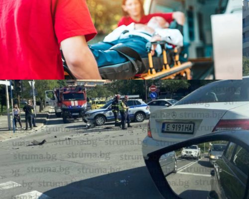 Зверска катастрофа на светофарите на ЮЗУ в Благоевград (снимки)