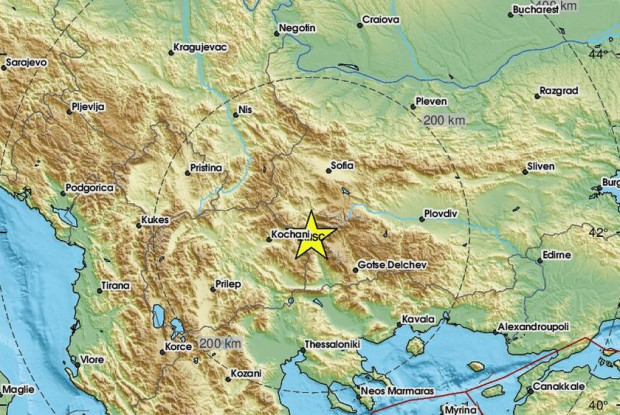 Земетресение разлюля Благоевград