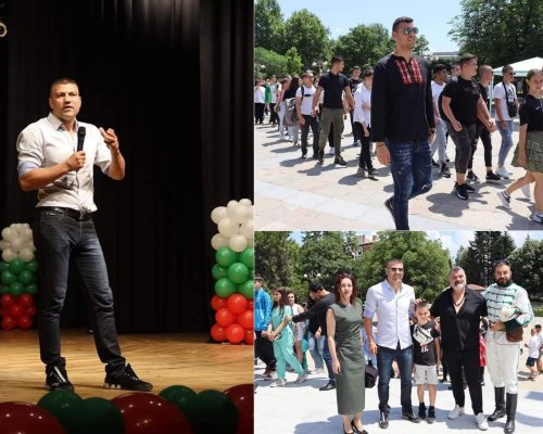 Шампионът Тервел Пулев възхитен от визитата си в Гоце Делчев и гимназия Пейо Яворов