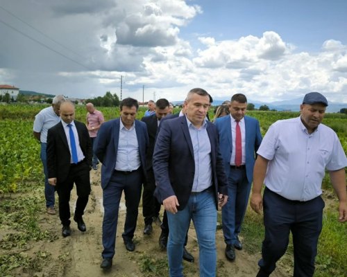 Земеделският министър инспектира засегнатите от градушката села в Гърменско