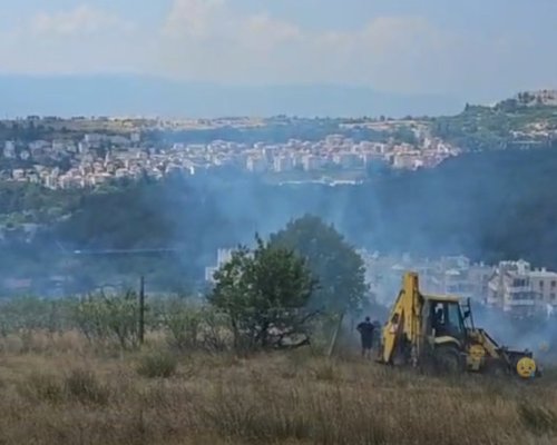 Пожар гори между Сандански и село Поленица