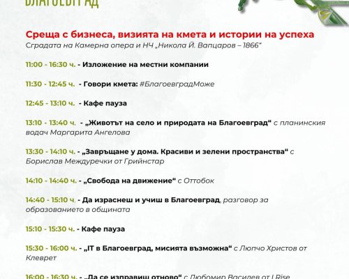 Благоевград събира успешни предприемачи на форум  Ела (си) у дома