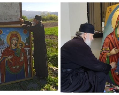 ЧУДЕСА И ВЯРА: Йеромонах Павел даде своята дан за спиране на войната по пътищата! 300-кг мраморна Богородица ще бъде поставена на пътя към Рилския манастир