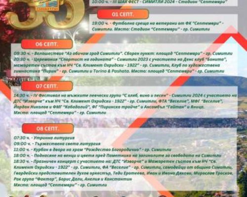 Борис Дали, Анелия и Константин ще пеят за празника на Симитли