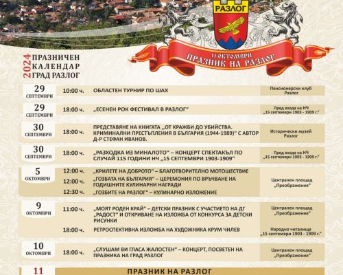 Честванията по повод празника на Разлог продължават