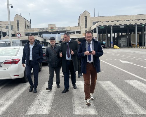 Областният управител Георги Динев участва в работна среща относно организацията на трафика на ГКПП Кулата след очакваното присъединяване на България към Шенген