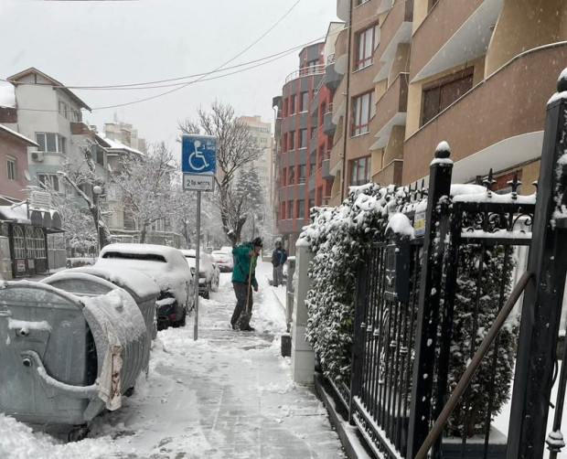 До 20 см. е снежната покривка в селата в община Благоевград До 20 см. е снежната покривка в селата в община Благоевград