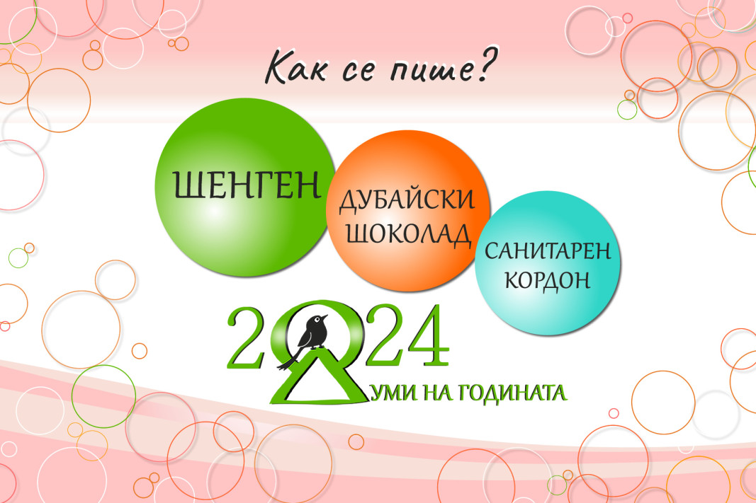 Думите на 2024 за България: Шенген, дубайски шоколад и санитарен кордон Думите на 2024 за България: Шенген, дубайски шоколад и санитарен кордон