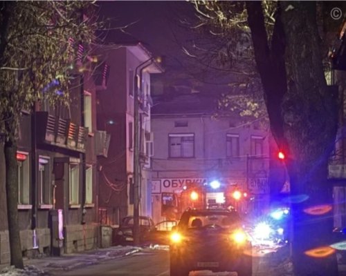 Пожар в центъра на Благоевград вдигна огнеборци и полиция на крак