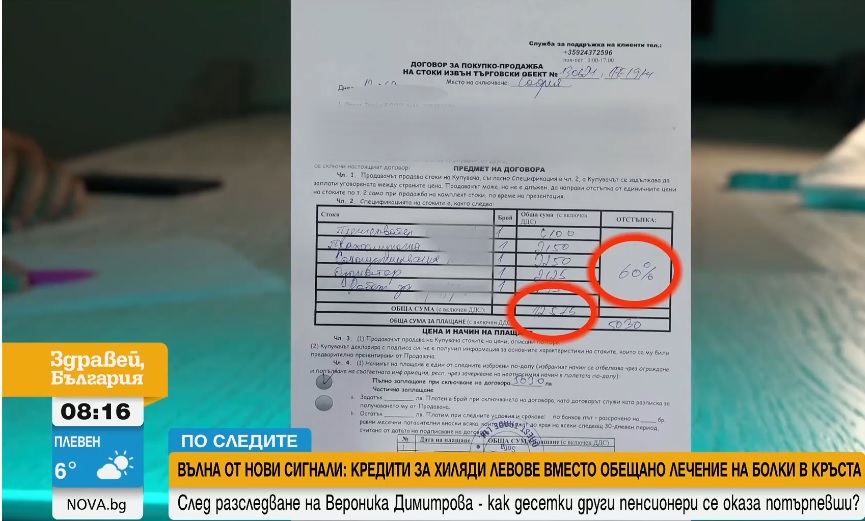 Измамна схема: Вместо обещано лечение-кредити за хиляди левове Измамна схема: Вместо обещано лечение-кредити за хиляди левове