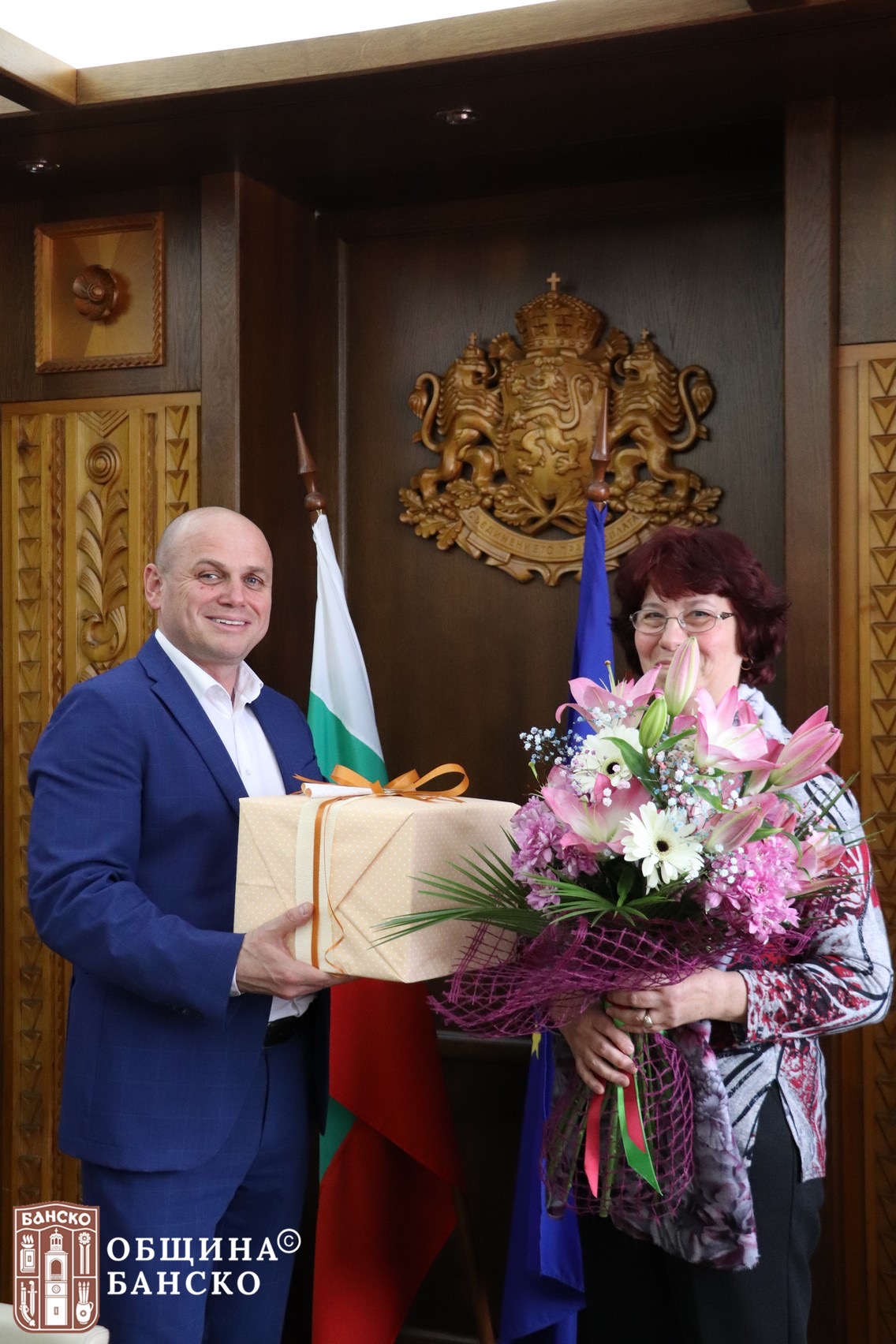 След дълга служба в община Банско, Мариана Обецанова бе изпратена в заслужена пенсия