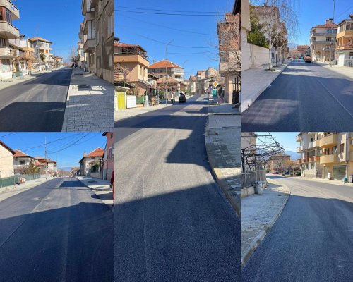 Приключи полагането на асфалта по ул. 22-ри Октомври в отсечката от ул. Връх Китка до ул. Цар Симеон