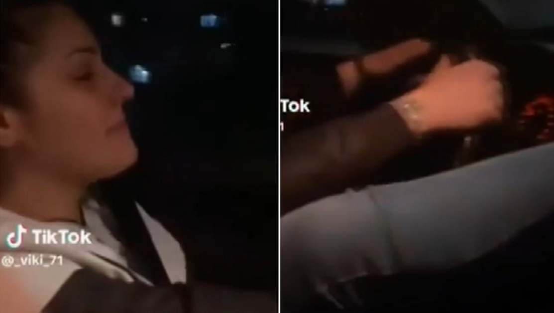 Млада жена шофира с вдигнати на таблото крака, похвали се в TikTok Млада жена шофира с вдигнати на таблото крака, похвали се в TikTok