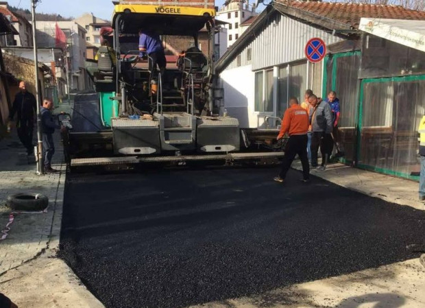 Още една улица в Петрич е готова Още една улица в Петрич е готова
