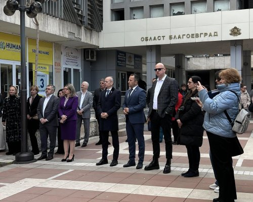 Областният управител и президентът на КНСБ прерязаха лентата на новото пространство за срещи и консултации на КНСБ в Благоевград