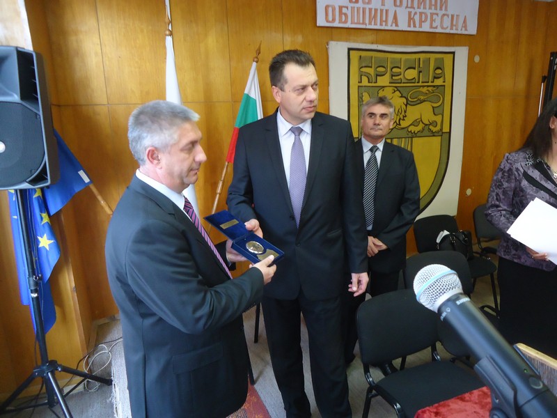 Кметът на община Кресна Николай Георгиев официално встъпи в длъжност