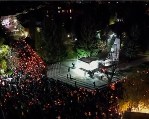 Традиционно посрещане на Живия огън в Гоце Делчев за Великден