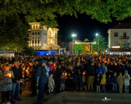 Тържествено посрещане на Живия огън в Гоце Делчев