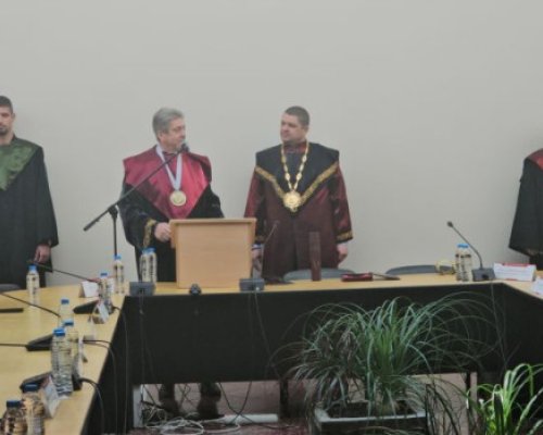 Експрезидентът Първанов с почетно звание Доктор хонорис кауза на ЮЗУ Неофит Рилски