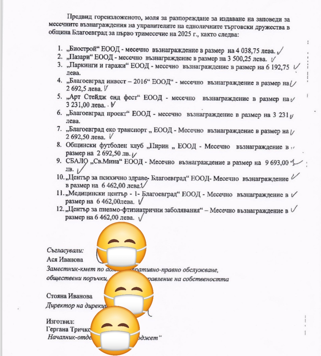 ПИР ПО ВРЕМЕ НА ЧУМА: Доклад разкри шокиращи заплати на шефовете на общински дружества в Благоевград!