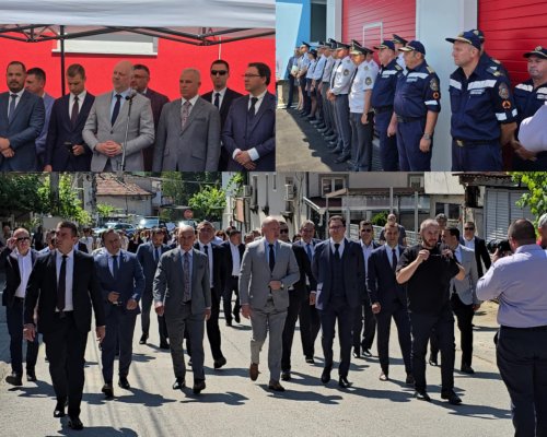 С водосвет за здраве откриха  новоизградената база на пожарната служба в Симитли, премиерът Желязков бе официален гост на събитието