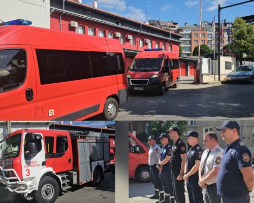 20 пожарникари от Благоевград заминаха за Гърция да помагат на колеги