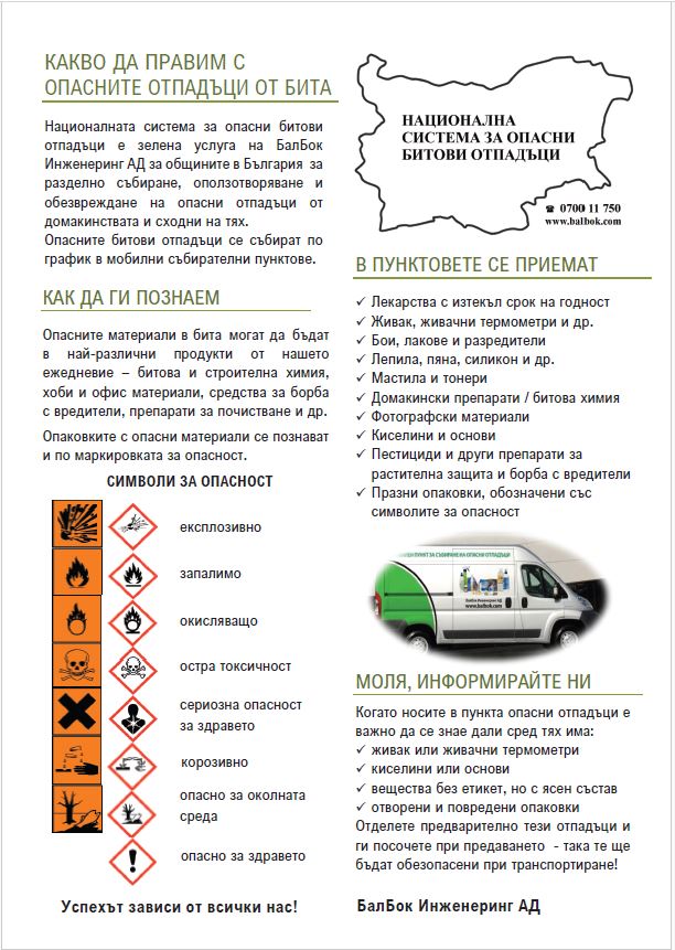 Събират опасни битови отпадъци в Сандански