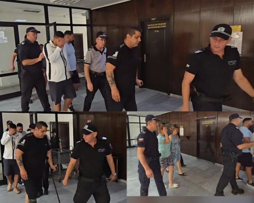 Доведоха с белезници в Окръжен съд Благоевград пет души от бандата на Масларе, арестувани при акцията на ГДБОП в Разлог