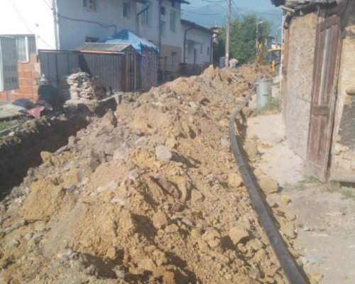 Ремонтни дейности по улица Изгрев в Разлог