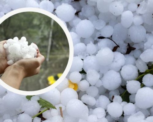 НЕБЕТО СЕ ОТВОРИ: Зверска градушка се изсипа в Северна България!