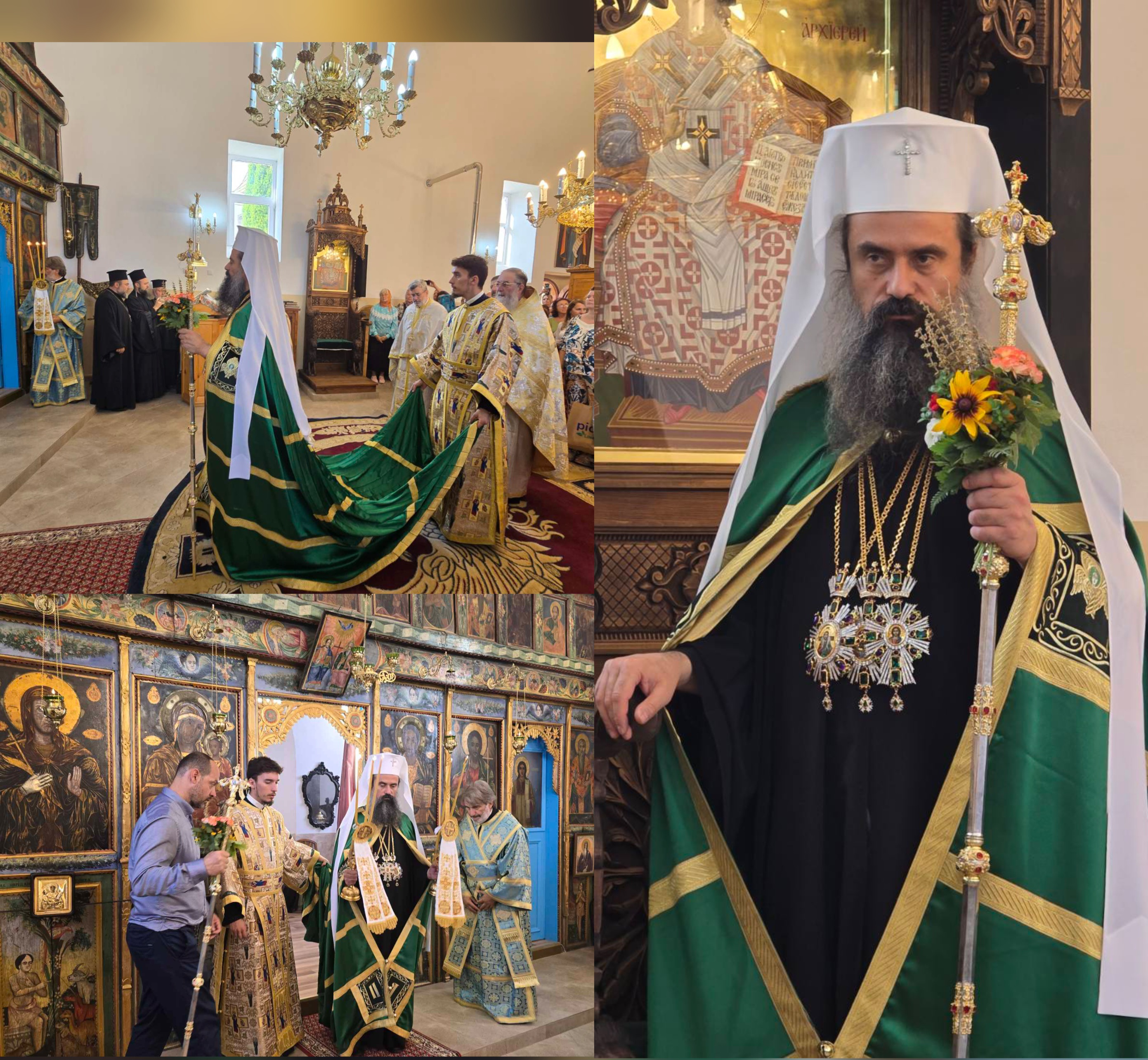 Патриарх Даниил оглави патриаршеска света литургия в напълно обновения храм Св. Петка в Яхиново Патриарх Даниил оглави патриаршеска света литургия в напълно обновения храм Св. Петка в Яхиново