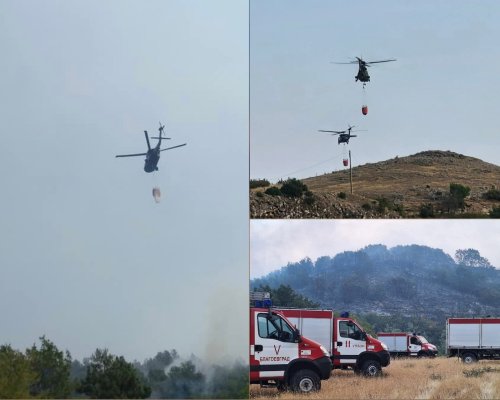 Две нови огнища се разгоряха над Илинденци, в гасенето се включиха два самолета