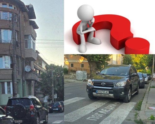 СКАНДАЛНО! Началникът на полицията в Кюстендил паркира личния си автомобил на пешеходна пътека