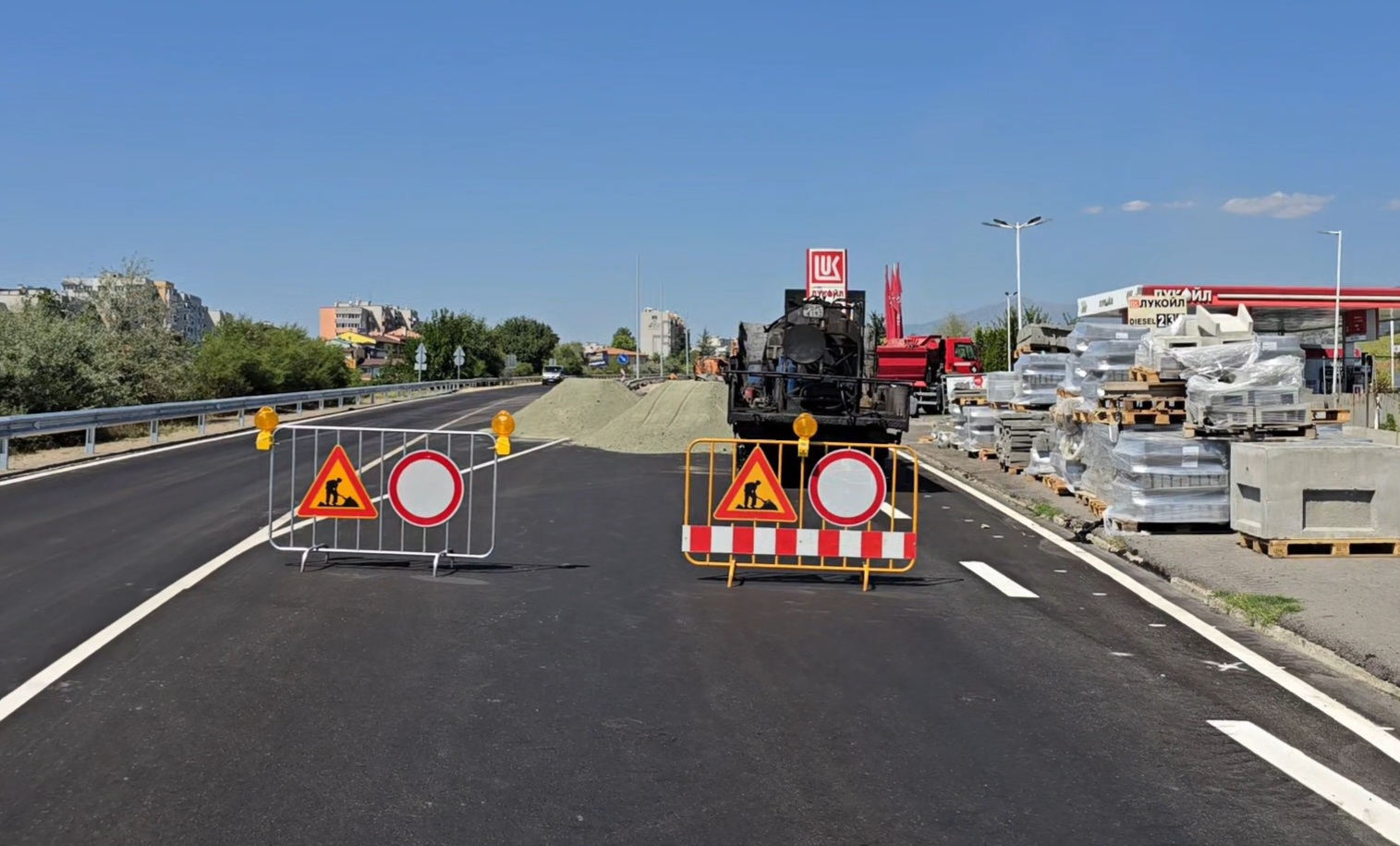 Вижте къде е пуснато и ограничено движението по път E 79 през Благоевград Вижте къде е пуснато и ограничено движението по път E 79 през Благоевград