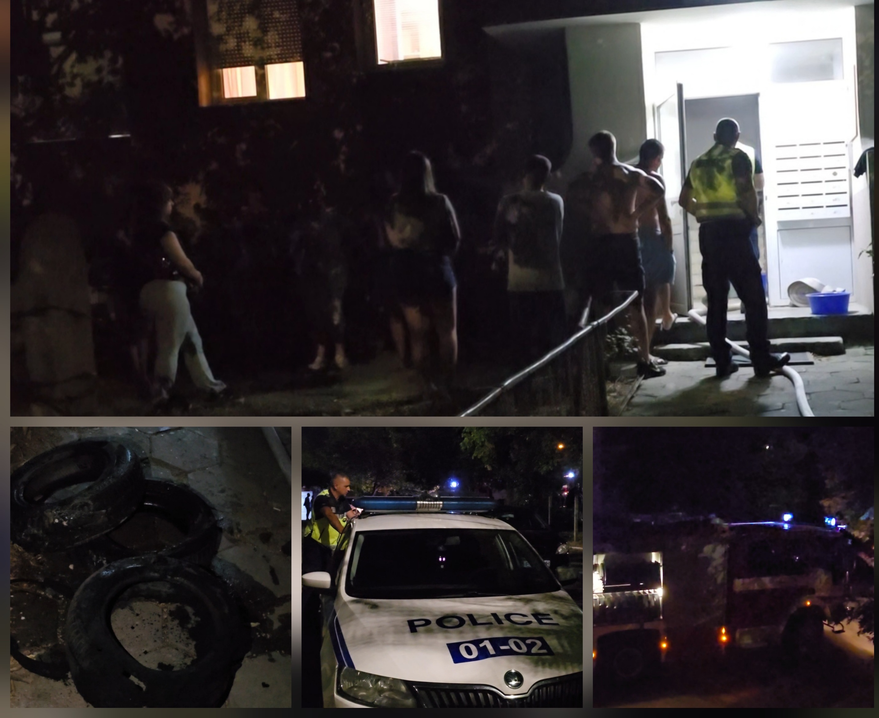 Горяха гуми в мазе на блок 122 в кв. Еленово, Благоевград