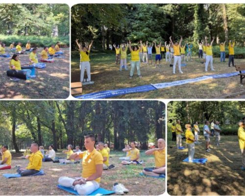 Вътрешен мир и хармония: Фалун Дафа демонстрира практики в Банско