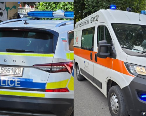 Кола се преобърна по таван на кръгово кръстовище в Кюстендил, вътре майка и дете