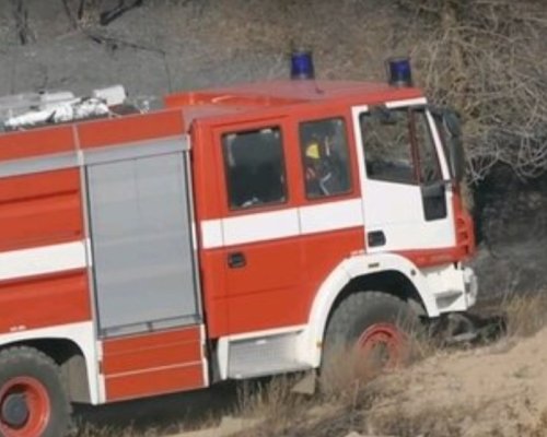 Пресевна машина се самозапали в Разлог