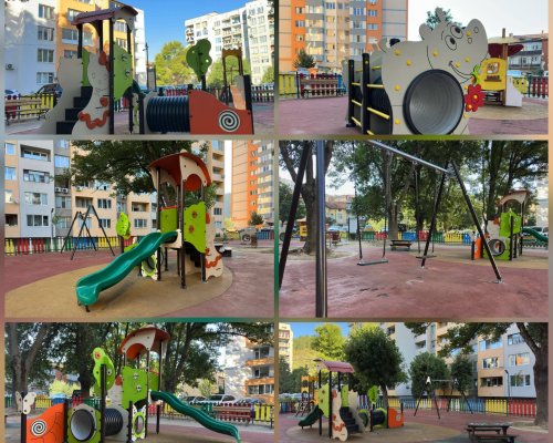 Нови и обновени детски площадки радват децата в Дупница СНИМКИ