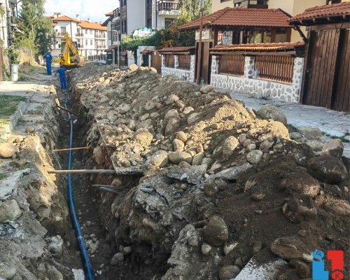 Успешно завърши проектът по реконструкция на водопровод на ул. Гуровица в Банско