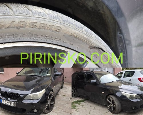 БМВ осъмна с четири разрязани гуми в Благоевград