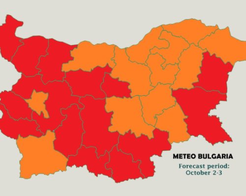 Внимание! Meteo Bulgaria издаде червен код за идните два дни