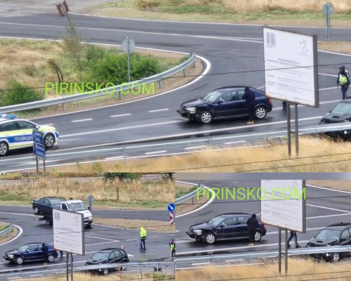 Катастрофа край Железница затруднява движението по Е-79