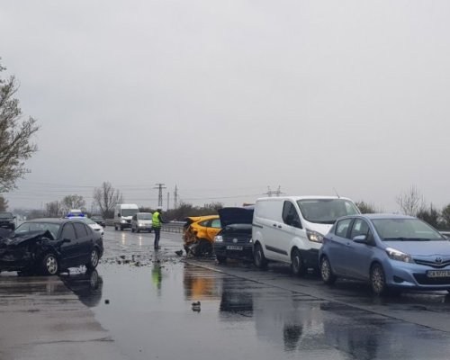 Отнето предимство предизвика верижна катастрофа край Сандански