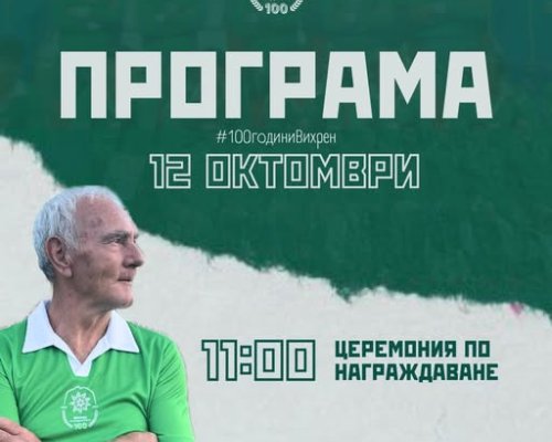 Футболен клуб Вихрен Сандански празнува 100-годишен юбилей