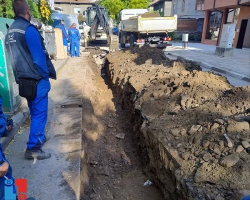 Подмяна на водопровод по ул. Цар Симеон в Благоевград