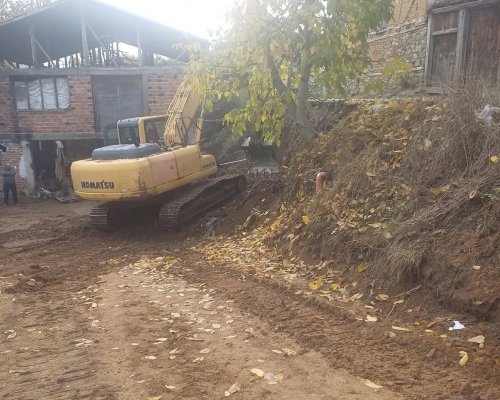 Започна изграждането на подпорна стена в село Годлево ,ключов проект за безопасността и инфраструктурата